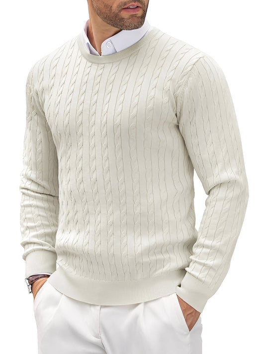 Romilly - Suéter casual, ajustado de punto para hombres