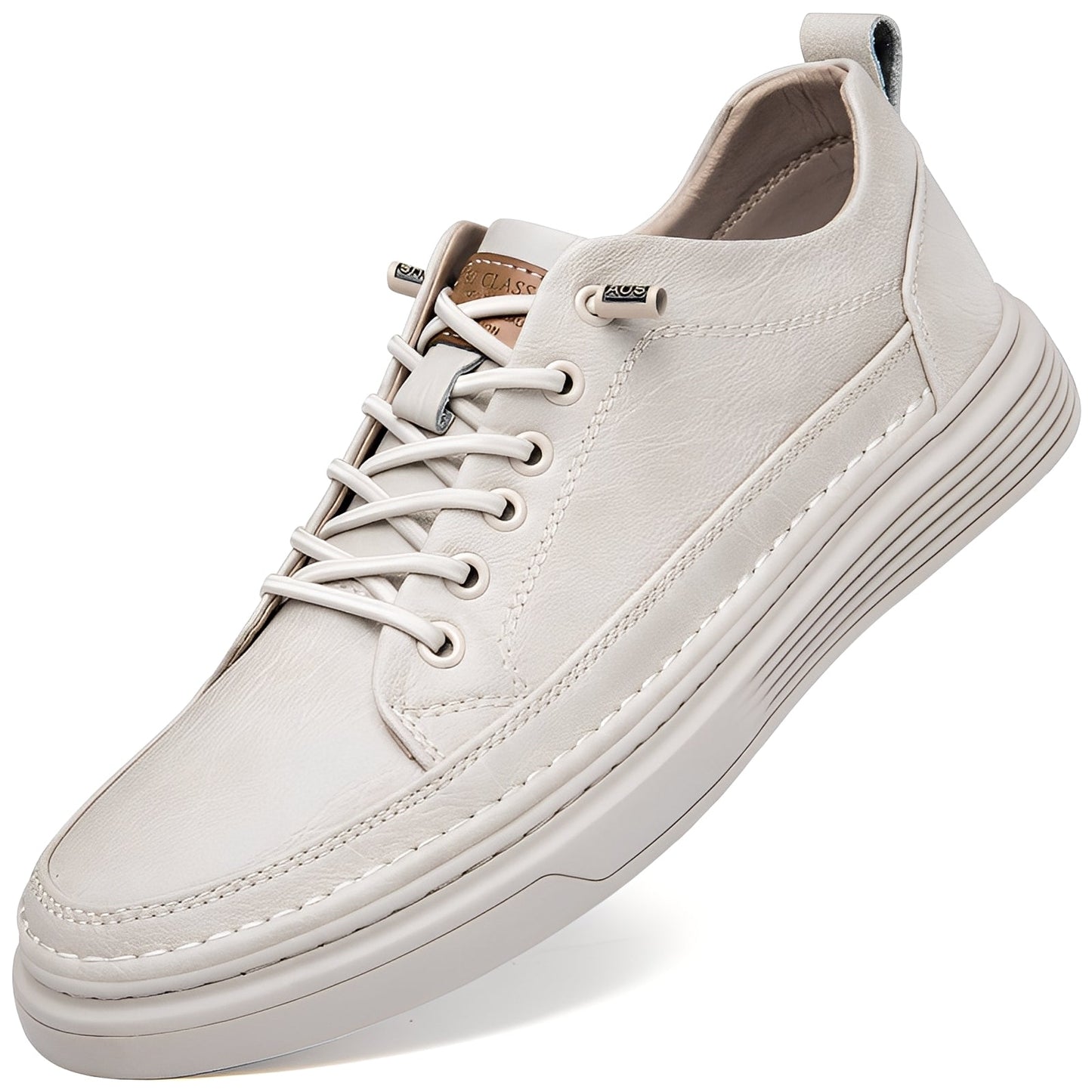 Damion - Zapatillas de Cuero Clásicas para Hombres