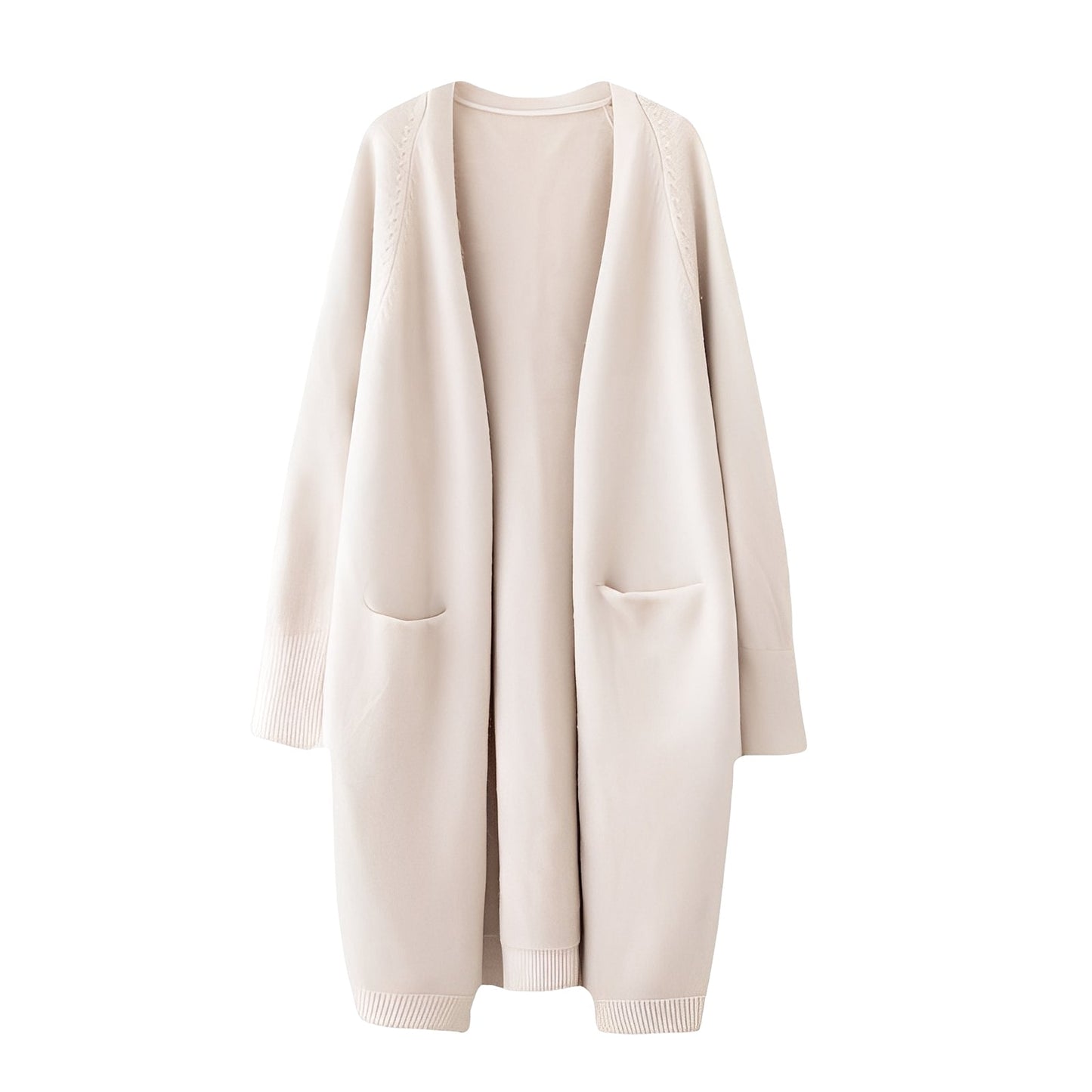 Claudie - Cardigan largo clásico para mujer