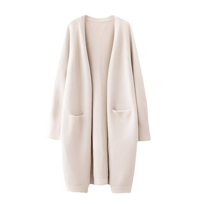 Claudie - Cardigan largo clásico para mujer