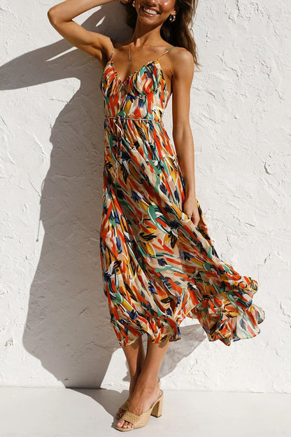 Caridad – Vestido Midi de Colores