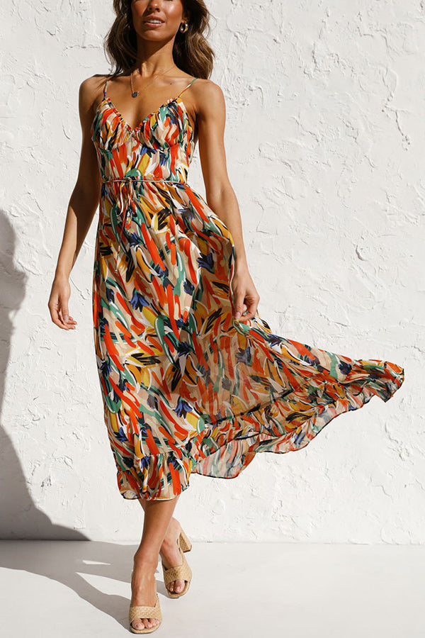 Caridad – Vestido Midi de Colores