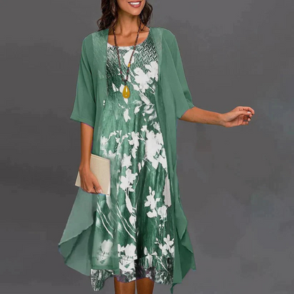 Celia – Mini-vestido de flores con blazer
