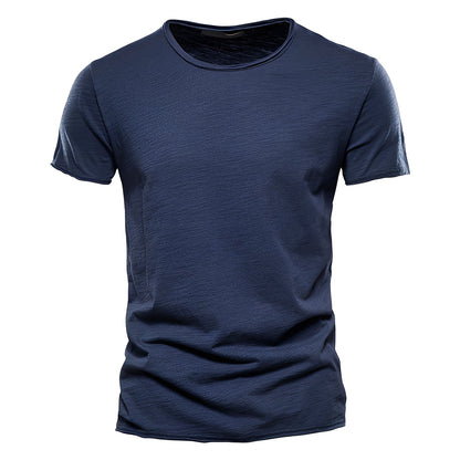 Roderick - Camiseta de Hombre de Algodón con Manga Corta