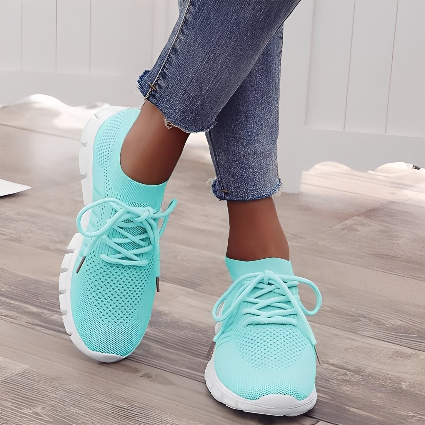 Caroline - Zapatillas de malla cómoda para mujer