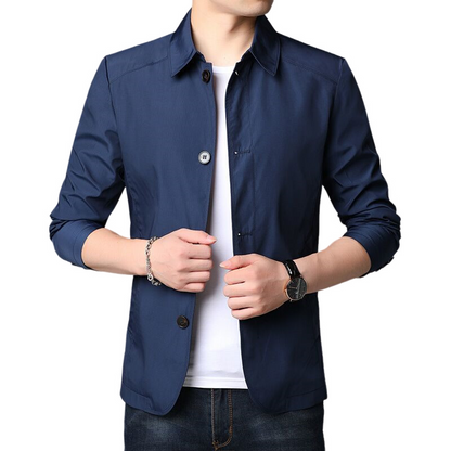 Fredric - Chaqueta informal para hombres, amplia y resistente al viento