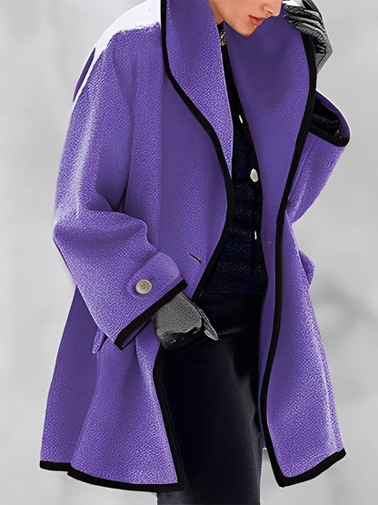 Mikayla - Cálido abrigo de lana con capucha para mujeres