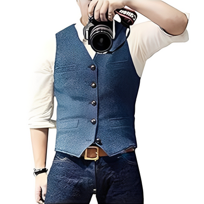 Ismaël - Chaleco de otoño elegante y casual para hombres