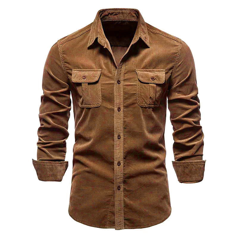 Rowen - Camisa sencilla con bolsillos para hombres