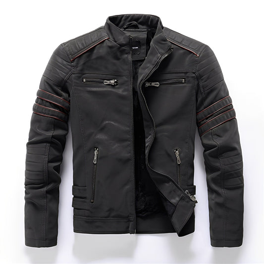 Dillan - Elegante chaqueta de cuero para moto para hombres