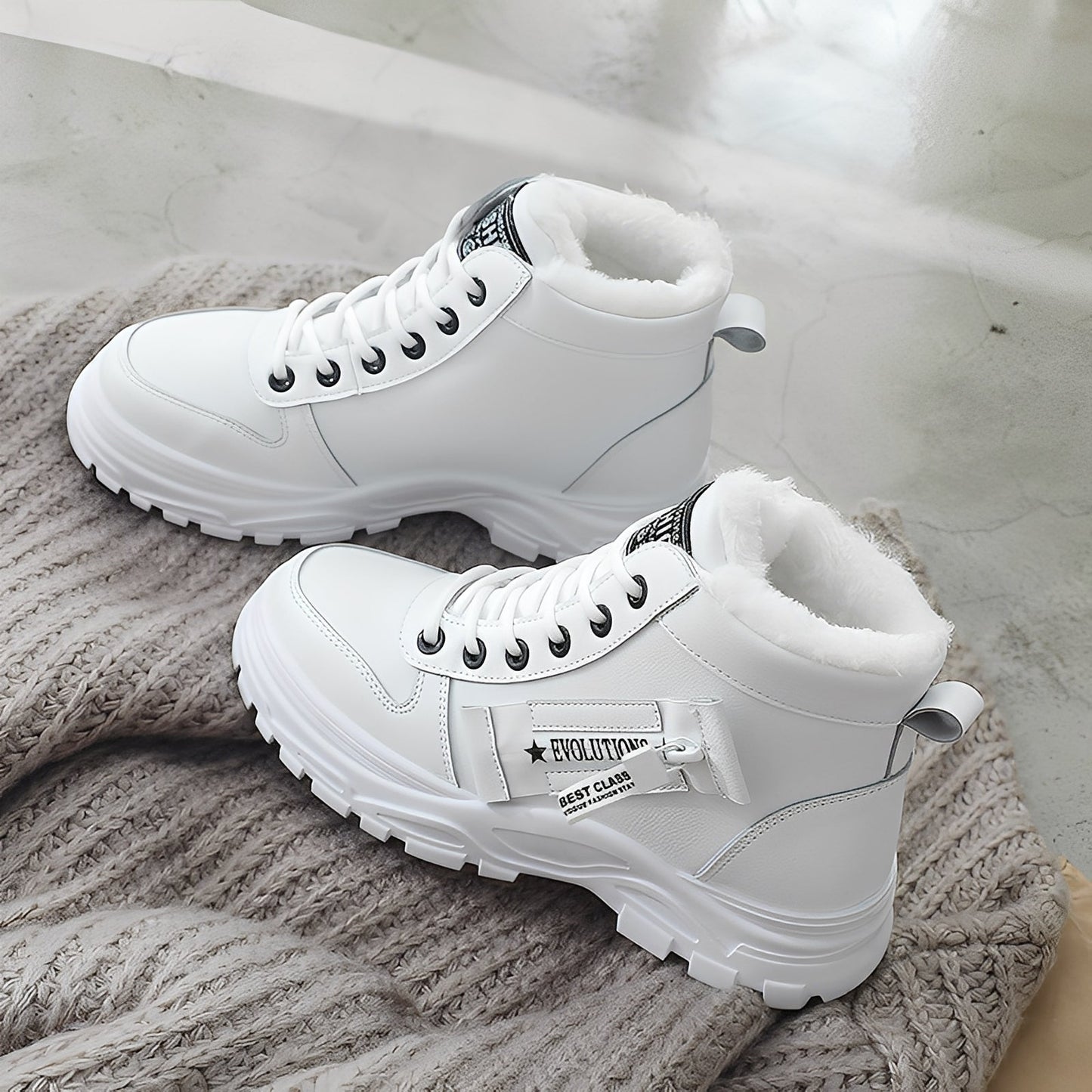 Adamina - Botas altas, cómodas y cálidas para mujer