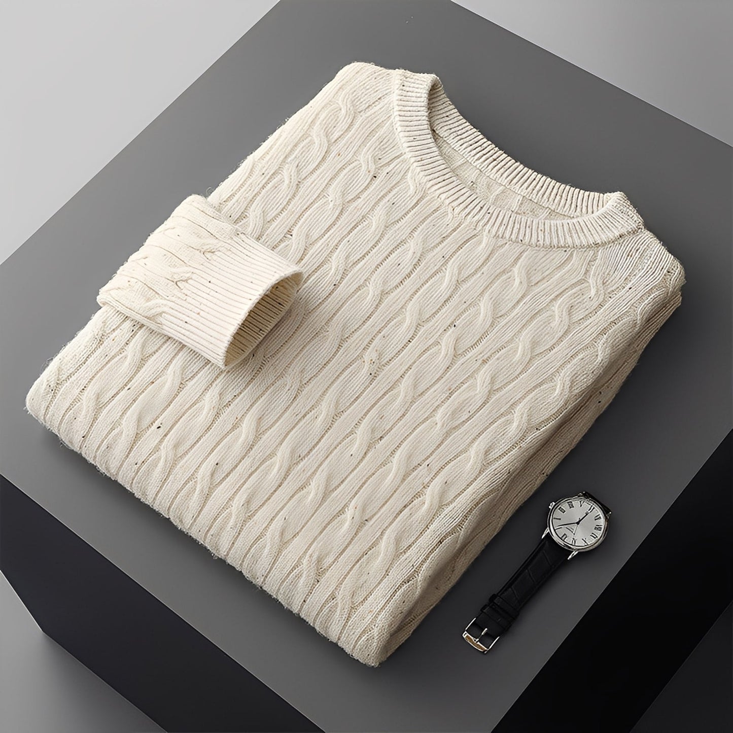 Kenrick - Suéter fino y suave para hombres