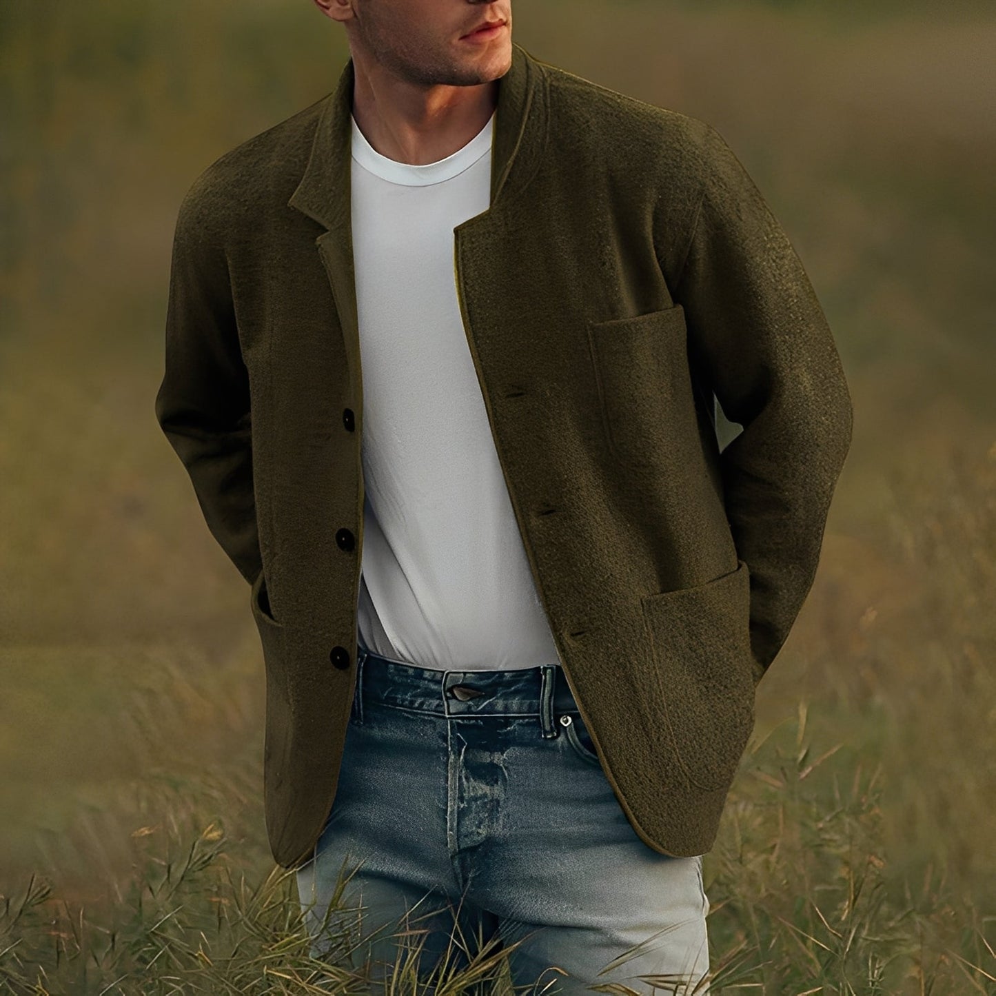 Jourdain - Chaquetas con varios bolsillos para hombres