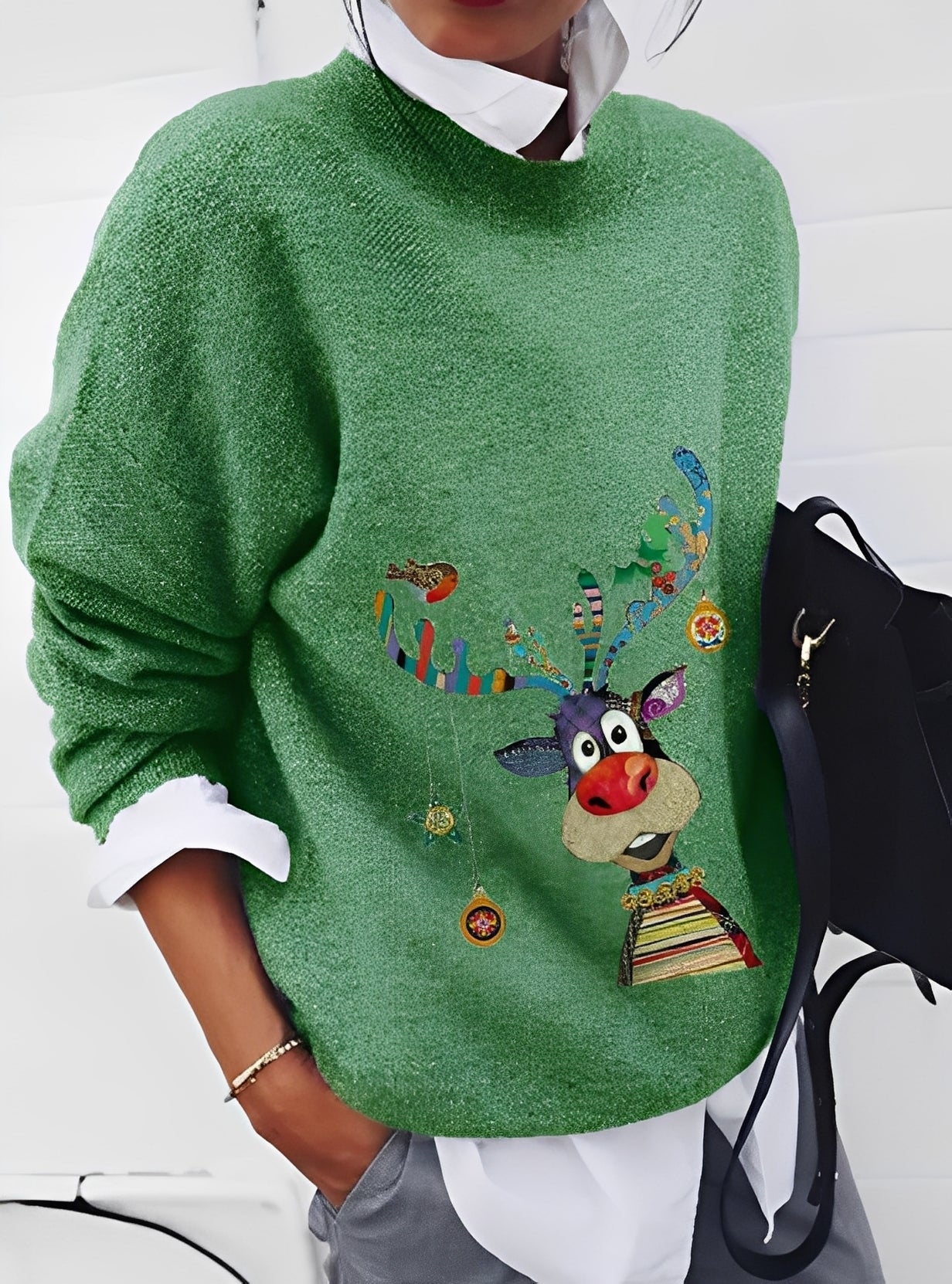 Milly - Suéter holgado elegante con diseño para mujer