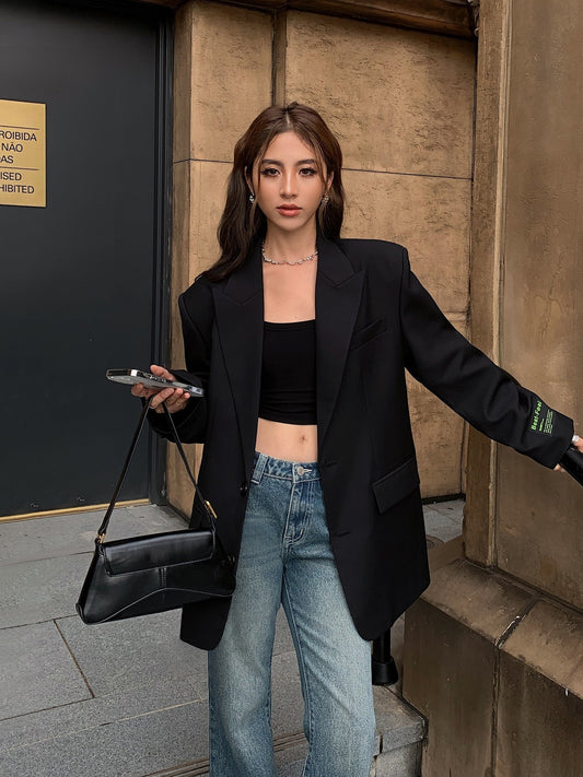 Shaye - Chaqueta amplia de estilo clásico para mujeres