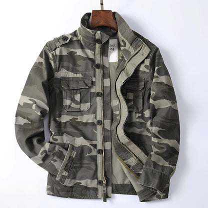 Trenton - Chaqueta de mezclilla clásica con bolsillos para hombres