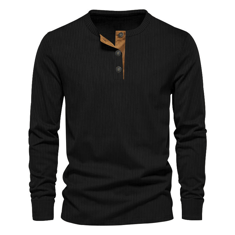Dwaine - Camisa de Pana de Manga Larga para Hombres