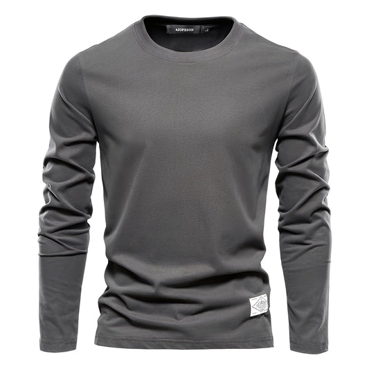 Lambert - Camisa de manga larga sencilla y casual para hombres