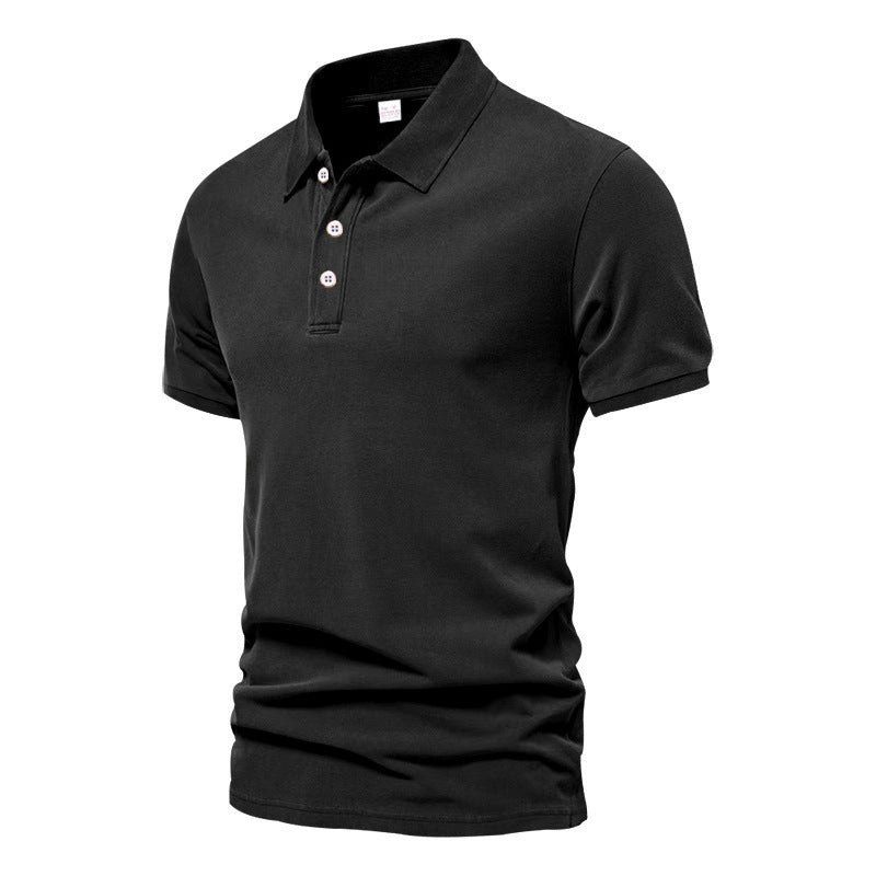 Evans - Polo de Manga Corta para Hombres, de Estilo Casual