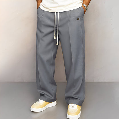 Henri - Pantalón sofisticado con cordón ajustable para hombre