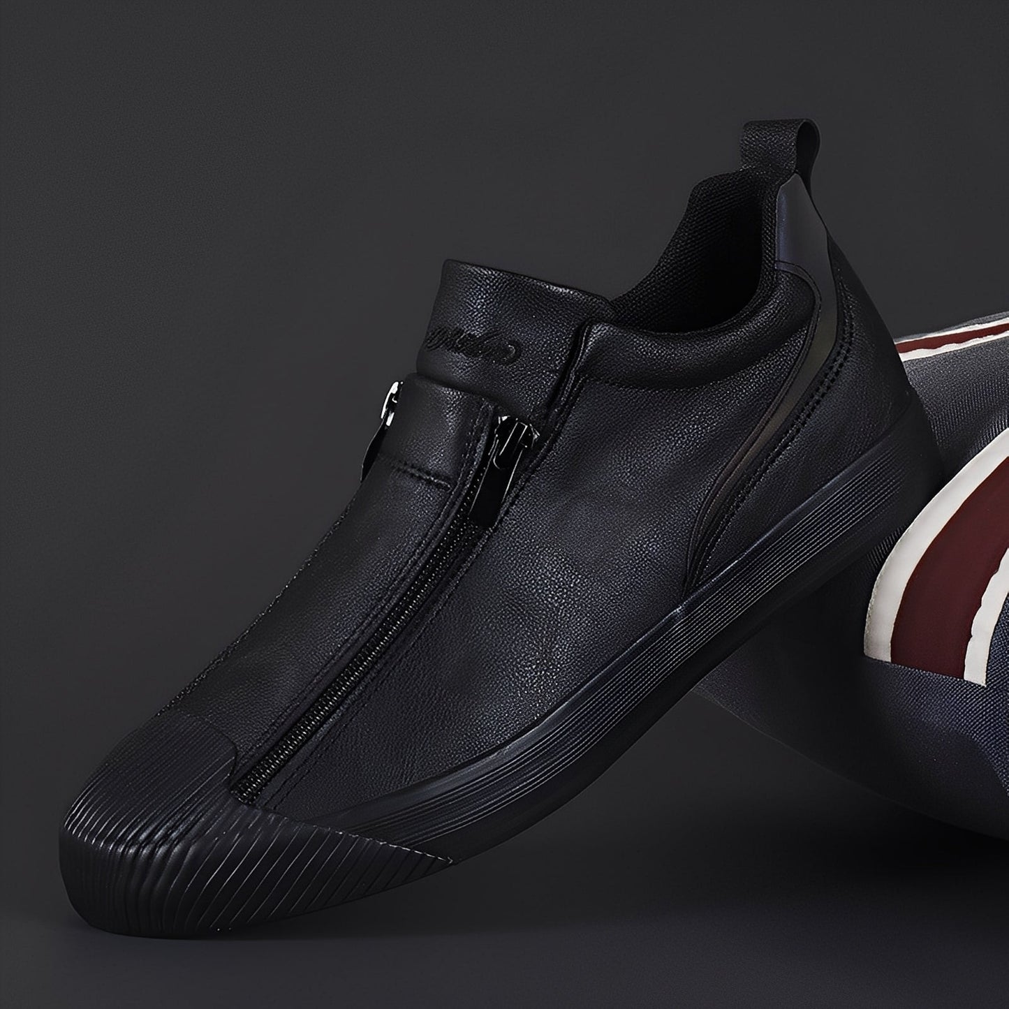 Jerred - Zapatos modernos de cuero con cierre para hombre