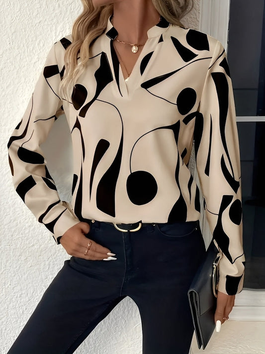 Melville - Blusa mujer elegante con diseño y manga larga