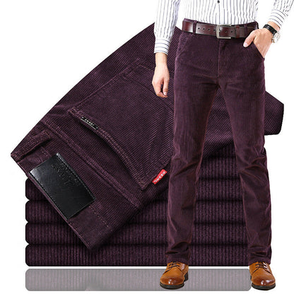 Douglas - Pantalones de pana flexibles para hombres con estilo clásico