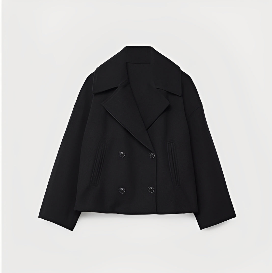 Abegail - Chaqueta corta, holgada y casual para mujeres