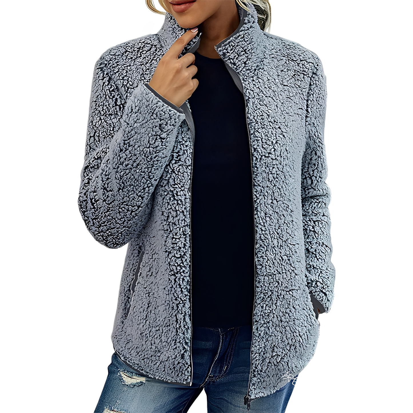 Alethea - Abrigo elegante de polar para mujer