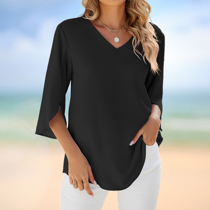 Vanya – Ligera Blusa de Verano con Escote en V