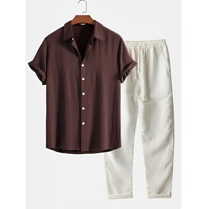Phillip - Set de lino casual de verano para hombres