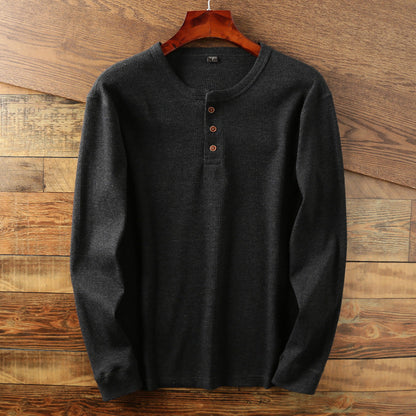 Samuel - Jersey retro de manga larga para hombre