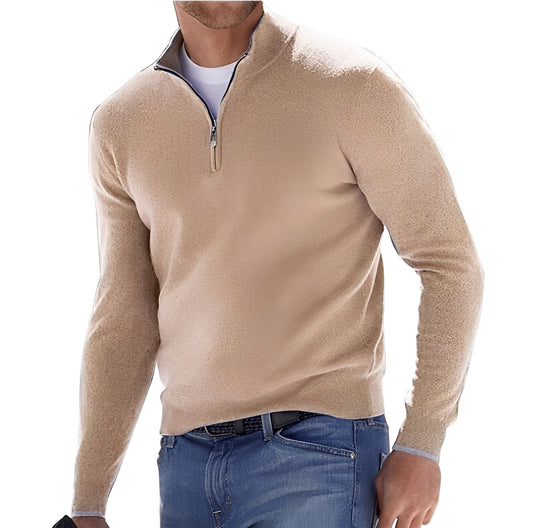 Nash - Suéter casual con cierre para hombres