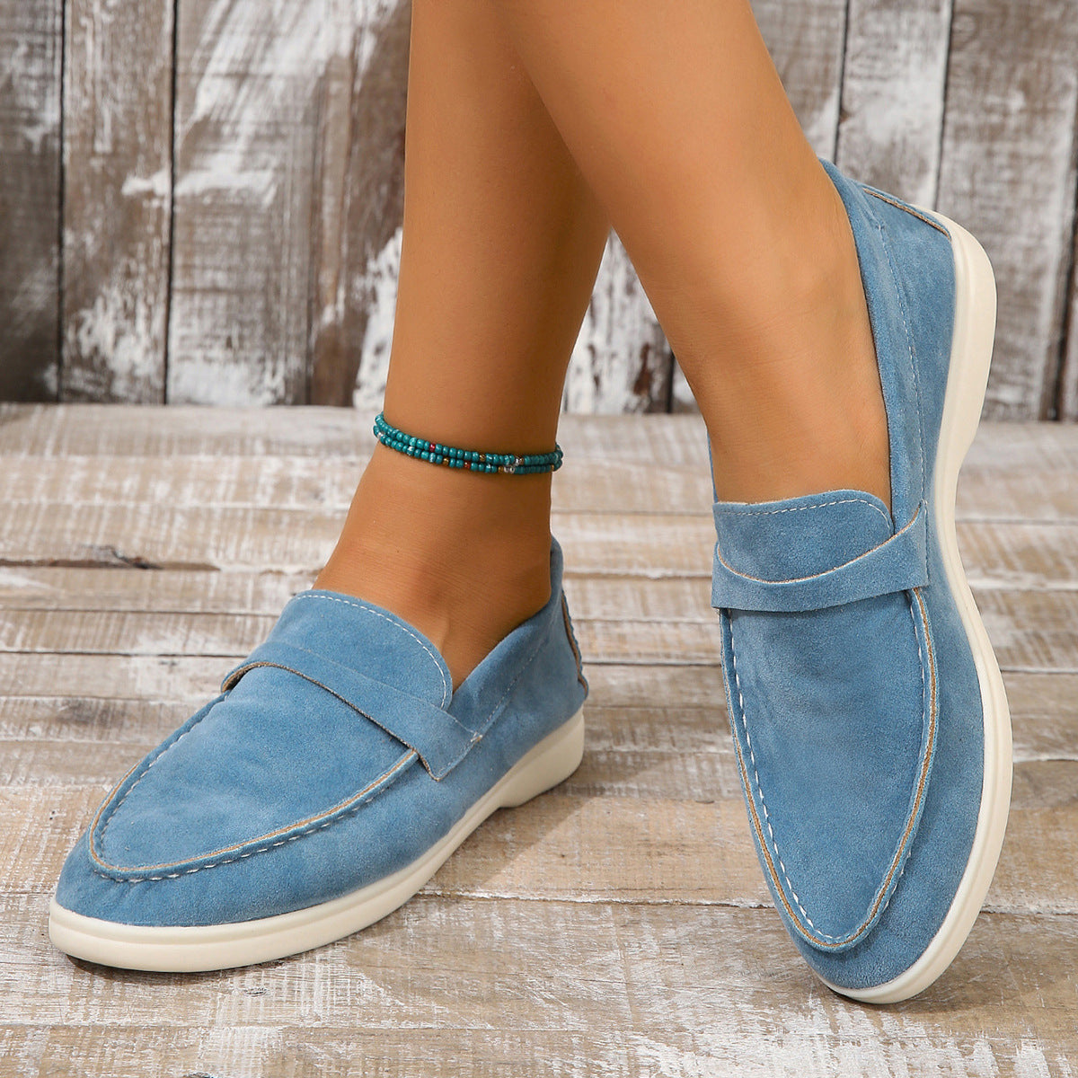 Yasmine - Zapatos de Gamuza Clásicos para Mujer