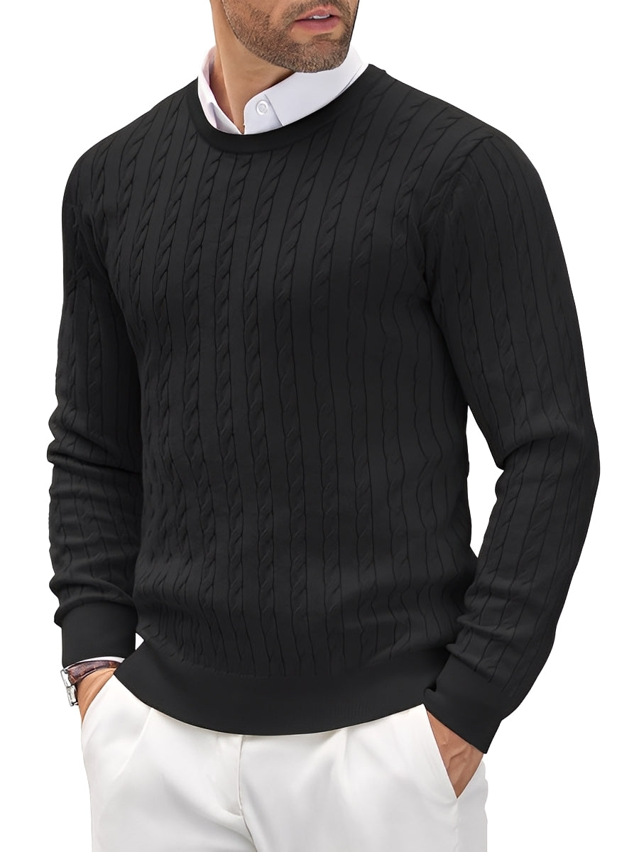 Romilly - Suéter casual, ajustado de punto para hombres