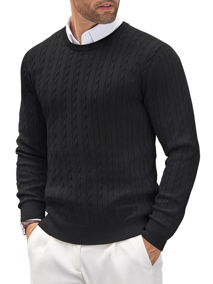 Romilly - Suéter casual, ajustado de punto para hombres