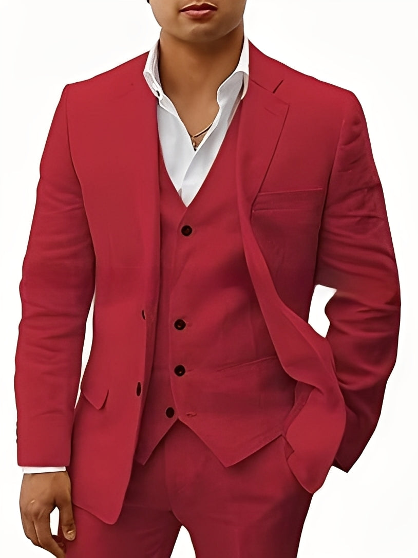 Thorley - Conjunto formal de tres piezas para hombres
