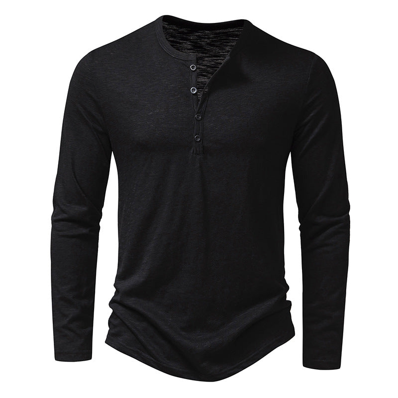 Randall - Camisa masculina de manga larga con botones para uso diario