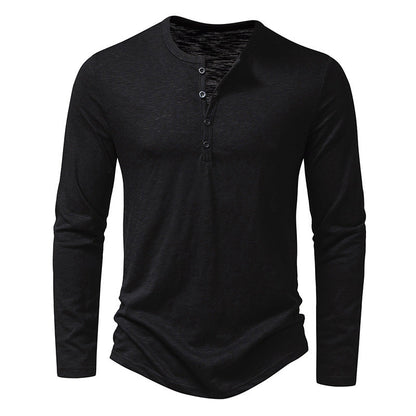 Randall - Camisa masculina de manga larga con botones para uso diario