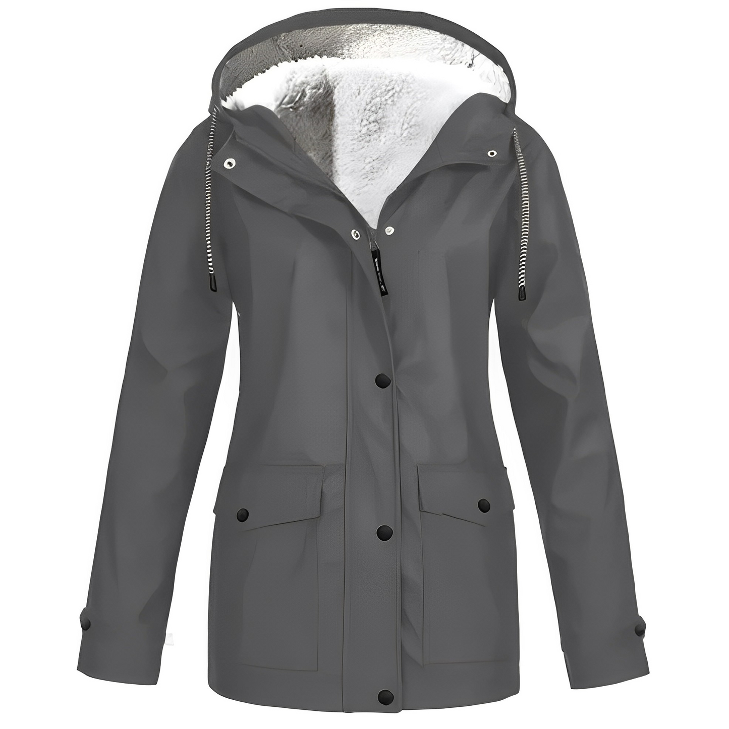 Sherlyn - Chaqueta con capucha y forro polar para exteriores para mujeres