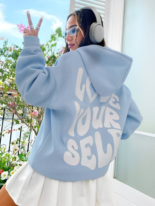 Daria – Hoodie de Algodón Impreso