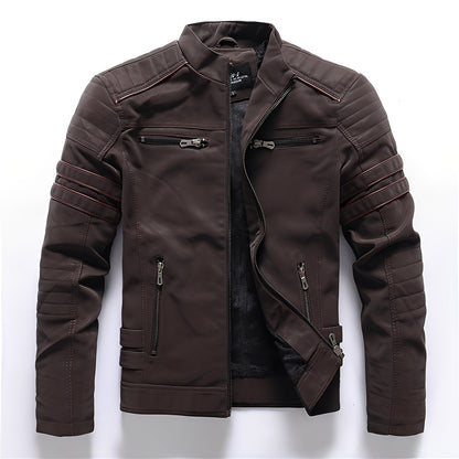Dillan - Elegante chaqueta de cuero para moto para hombres