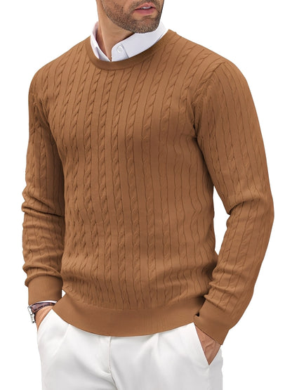Romilly - Suéter casual, ajustado de punto para hombres