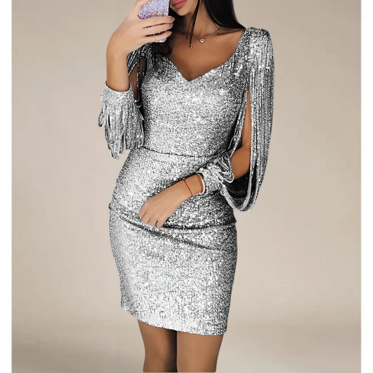 Anika – Vestido de Noche Brillante
