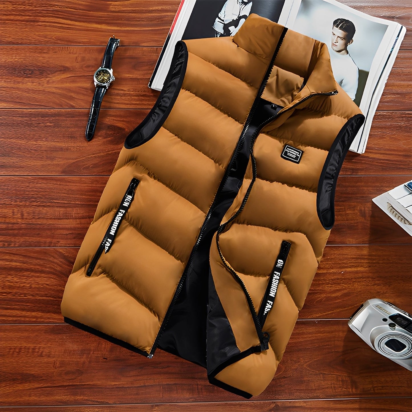 Connell - Chaleco para hombre, cómodo, holgado y adaptable