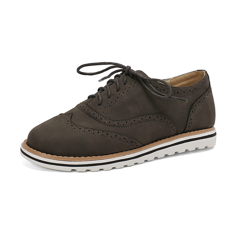 Gemma - Zapatos Derby Casual de Gamuza para Mujer