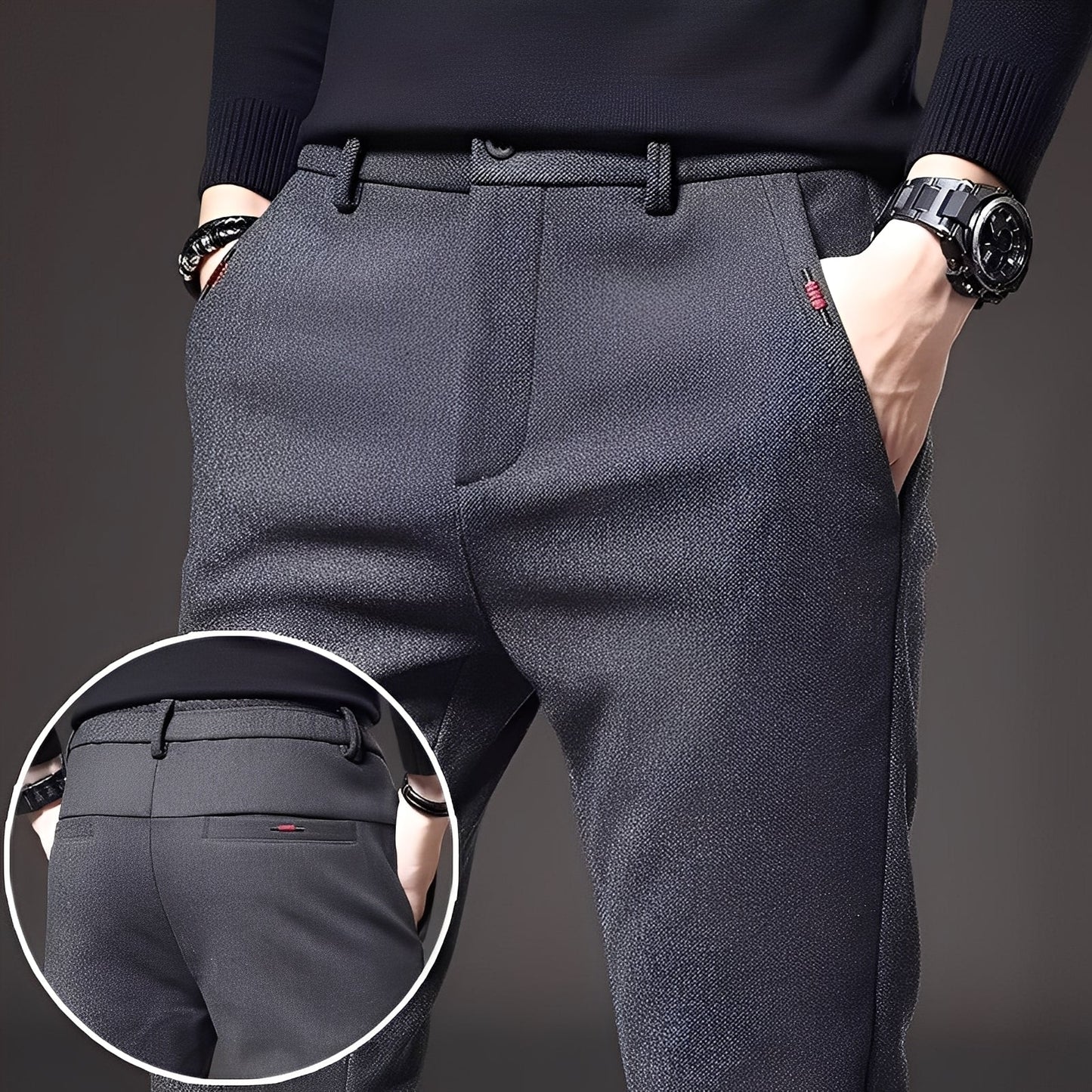 Roger - Pantalón formal ajustado para hombres
