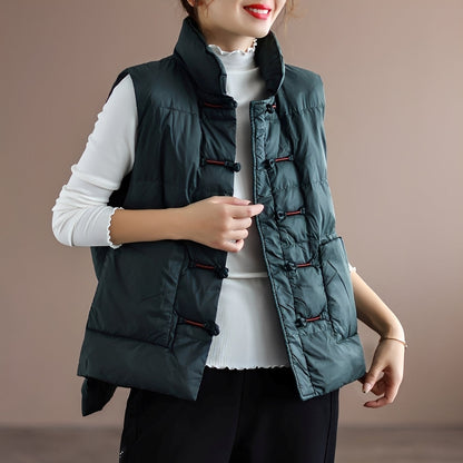 Amayah - Chaleco de invierno casual con bolsillos para mujeres