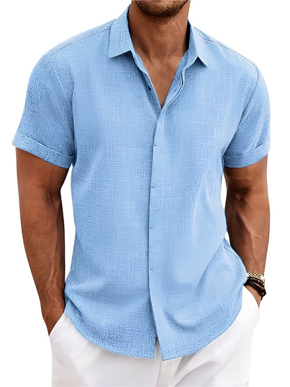 Caelum - Camisa sencilla de manga corta para hombres