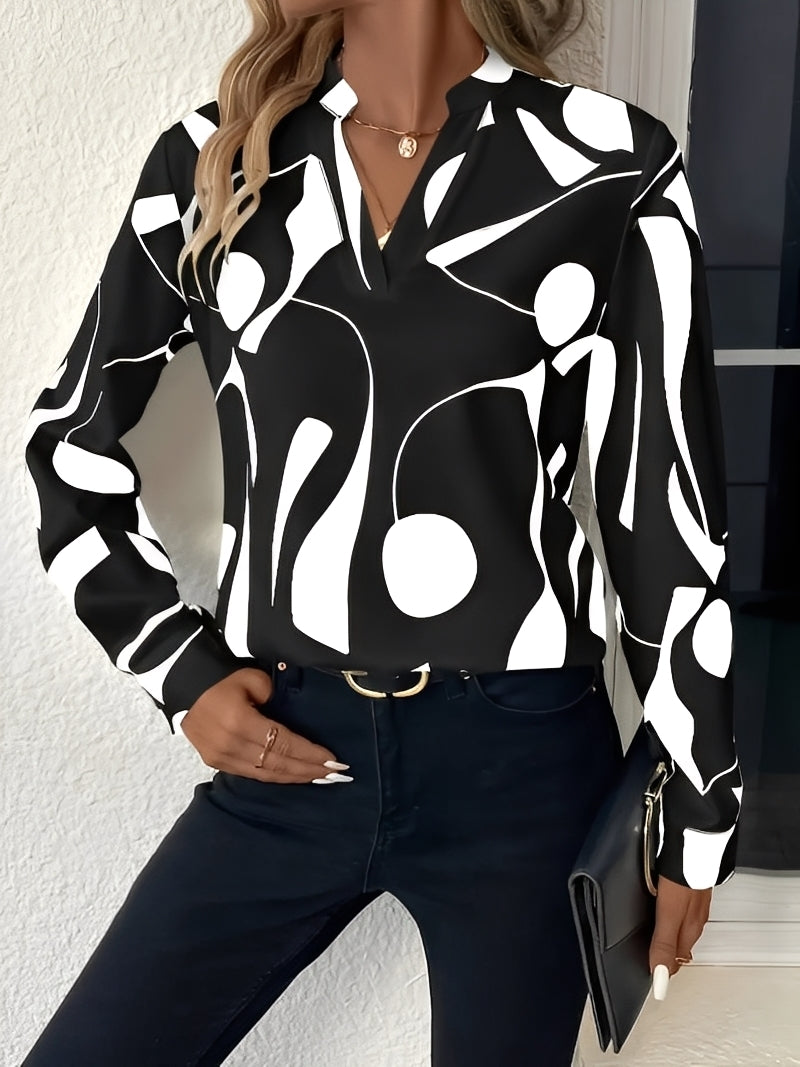 Melville - Blusa mujer elegante con diseño y manga larga